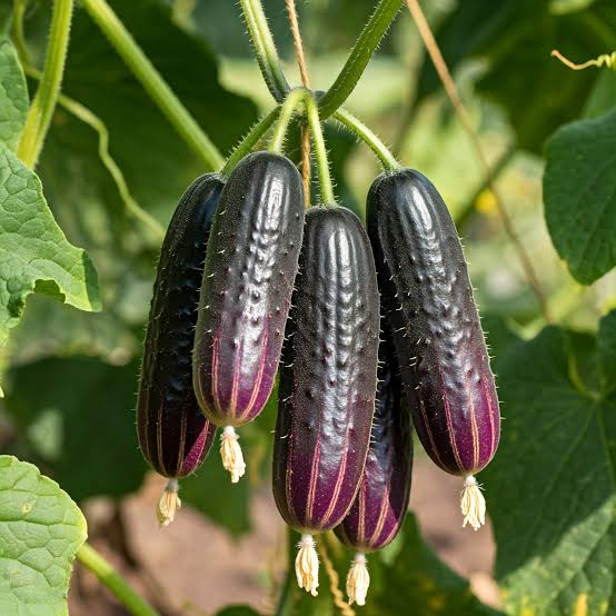 Black Cucumber Seeds – Unique Dark Cucumber Garden Vegetable Variety