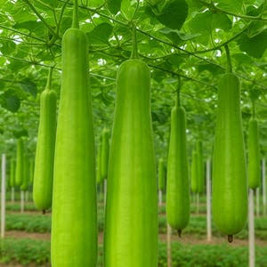 Cylindrical Bottle Gourd Seeds – Elongated Garden Vegetable Variety