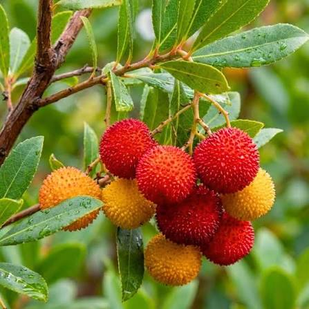 Dwarf Strawberry Tree Seeds for growing Arbutus unedo evergreen edible fruit plants